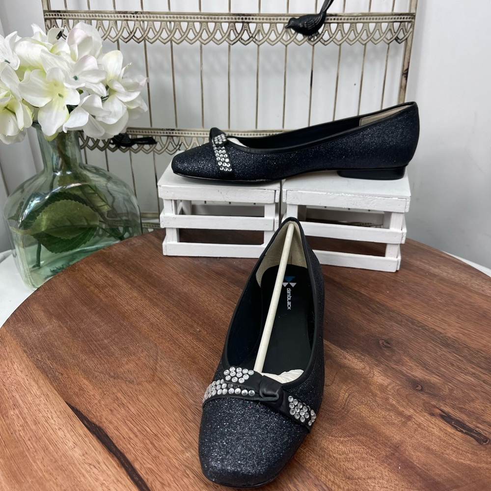 Dani Black Womens Alexis black glitter size 8.5.
